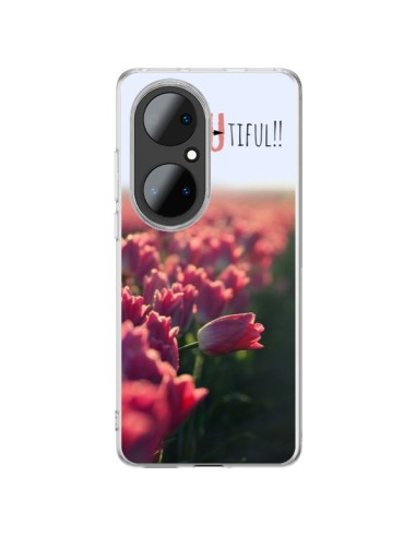 Huawei P50 Pro Case Be you Tiful Tulips - R Delean