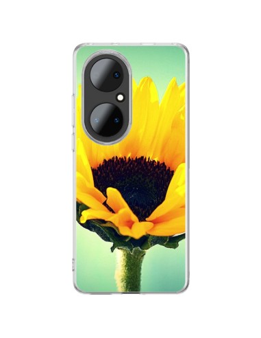 Coque Huawei P50 Pro Tournesol Zoom Fleur - R Delean