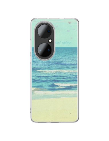 Coque Huawei P50 Pro Life good day Mer Ocean Sable Plage Paysage - R Delean