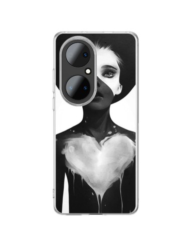 Coque Huawei P50 Pro Fille Coeur Hold On - Ruben Ireland