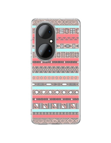 Coque Huawei P50 Pro Azteque Aztec Rose Pastel - Rex Lambo