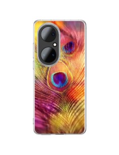 Huawei P50 Pro Case Plume Peacock Multicolor - Sylvia Cook