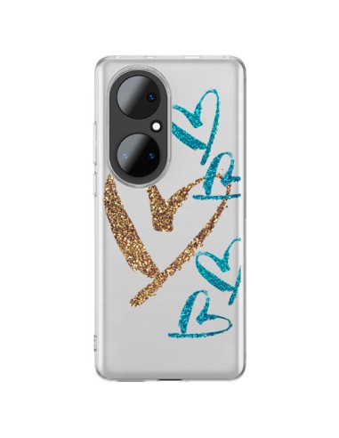 Cover Huawei P50 Pro Cuore Amore Trasparente - Sylvia Cook