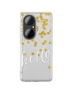 Coque Huawei P50 Pro Hello, Bonjour Transparente - Sylvia Cook
