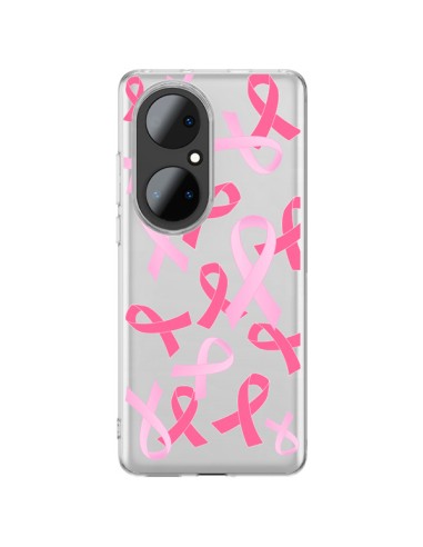 Huawei P50 Pro Case Tapes Pink Clear - Sylvia Cook