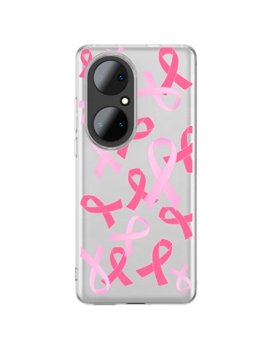 Cover Huawei P50 Pro Nastri Rosa Trasparente - Sylvia Cook