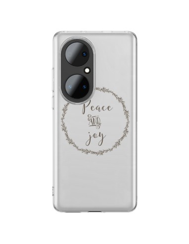 Coque Huawei P50 Pro Peace and Joy, Paix et Joie Transparente - Sylvia Cook