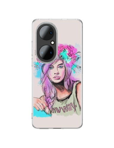 Coque Huawei P50 Pro Femme Mannequin Barbara Palvin - Sara Eshak