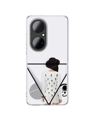 Coque Huawei P50 Pro Confusion Femme Oeil Triangle - Sara Eshak