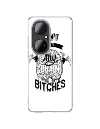 Huawei P50 Pro Case Don't eat my brain Bitches White - Senor Octopus