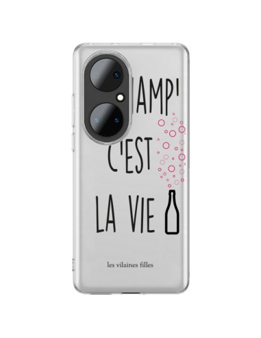 Coque Huawei P50 Pro Le Champ, c'est la Vie Transparente - Les Vilaines Filles