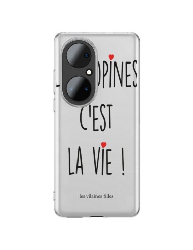 Huawei P50 Pro Case Girlfriends are life Clear - Les Vilaines Filles