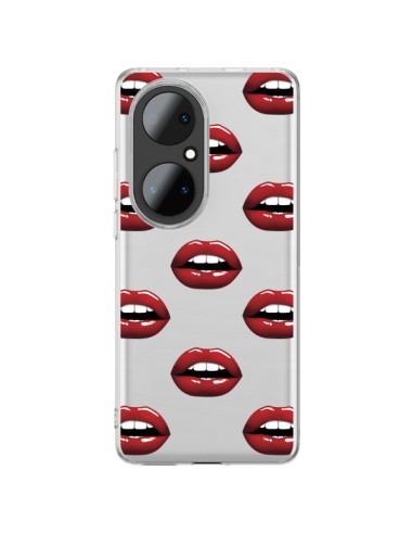Coque Huawei P50 Pro Lèvres Rouges Lips Transparente - Yohan B.