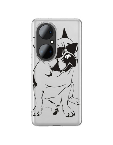 Cover Huawei P50 Pro Bulldog Cane Trasparente - Yohan B.