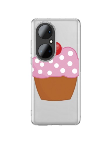 Coque Huawei P50 Pro Cupcake Cerise Transparente - Yohan B.