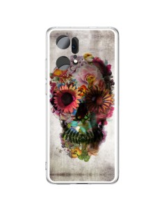 Coque Oppo Find X5 Pro Skull Flower Tête de Mort - Ali Gulec