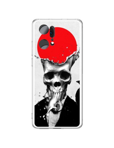Coque Oppo Find X5 Pro Splash Skull Tête de Mort - Ali Gulec