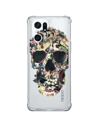 Coque Oppo Find X5 Pro Skull Vintage Tête de Mort Transparente - Ali Gulec