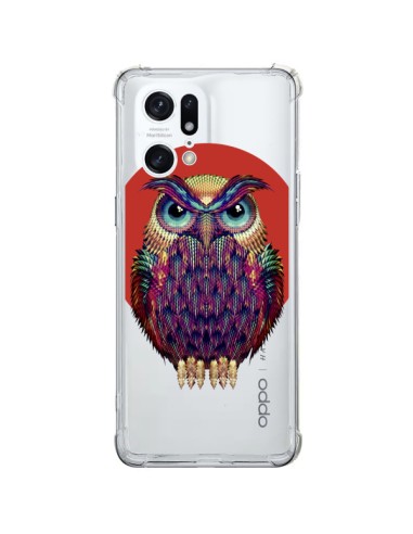 Cover Oppo Find X5 Pro Gufo Hibou Trasparente  - Ali Gulec