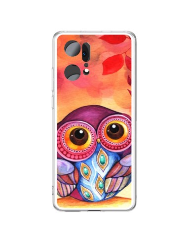 Oppo Find X5 Pro Case Owl Leaves Autumn - Annya Kai