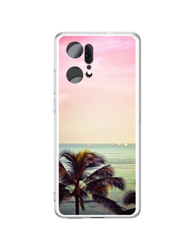 Coque Oppo Find X5 Pro Sunset Palmier Palmtree - Asano Yamazaki