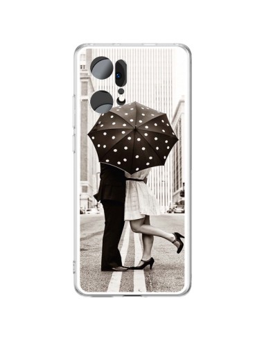 Coque Oppo Find X5 Pro Secret under Umbrella Amour Couple Love - Asano Yamazaki