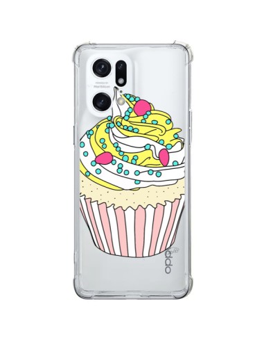 Cover Oppo Find X5 Pro Cupcake Dolce Trasparente - Asano Yamazaki