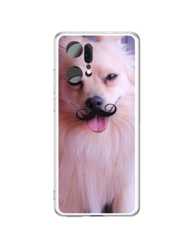 Coque Oppo Find X5 Pro Clyde Chien Movember Moustache - Bertrand Carriere