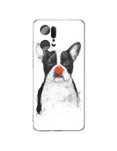 Coque Oppo Find X5 Pro Clown Bulldog Chien Dog - Balazs Solti