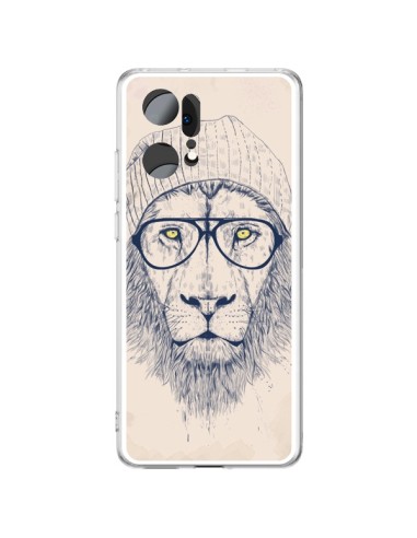 Coque Oppo Find X5 Pro Cool Lion Lunettes - Balazs Solti