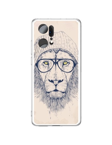 Oppo Find X5 Pro Case Cool Lion Glasses - Balazs Solti