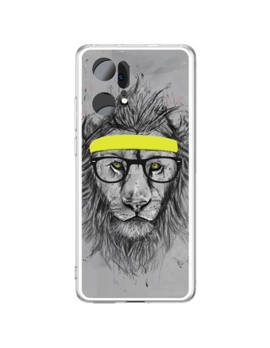 Oppo Find X5 Pro Case Hipster Lion - Balazs Solti