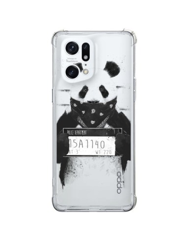 Cover Oppo Find X5 Pro Panda Cattivo Trasparente - Balazs Solti