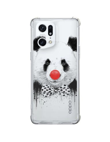 Coque Oppo Find X5 Pro Clown Panda Transparente - Balazs Solti