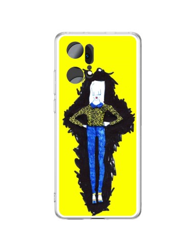 Cover Oppo Find X5 Pro Julie Donna Fashion Moda Giallo - Cécile