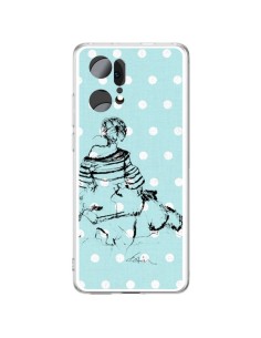 Oppo Find X5 Pro Case Draft Girl Polka Fashion - Cécile