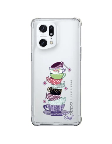 Coque Oppo Find X5 Pro Tasses de The Transparente - Chapo