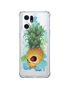 Oppo Find X5 Pro Case Crananas Skull Pineapple Clear - Chapo