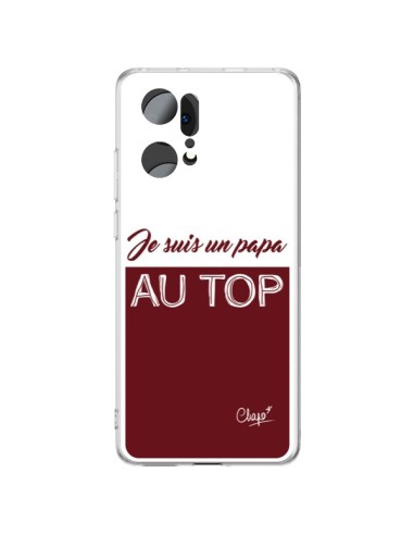 Cover Oppo Find X5 Pro Sono un Papà al Top Rosso Bordeaux - Chapo
