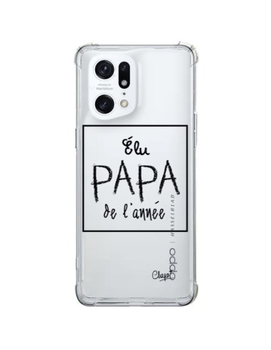 Cover Oppo Find X5 Pro Eletto Papà dell'Anno Trasparente - Chapo
