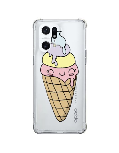 Cover Oppo Find X5 Pro Gelato Estate Profumo Trasparente - Claudia Ramos