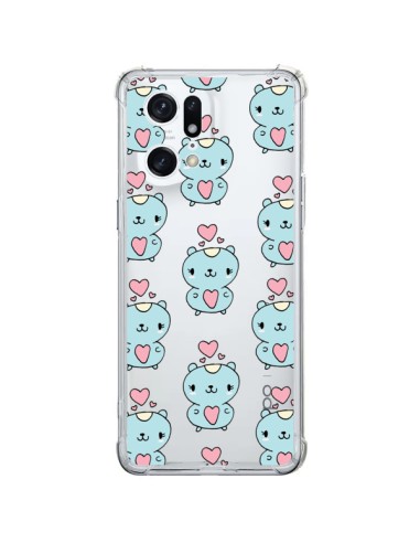 Cover Oppo Find X5 Pro Criceto Amore Trasparente - Claudia Ramos