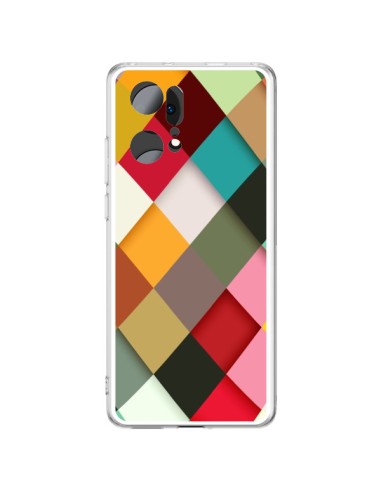 Coque Oppo Find X5 Pro Colorful Mosaique - Danny Ivan