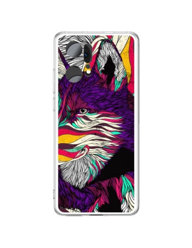 Oppo Find X5 Pro Case Husky Wolfdog Colorful - Danny Ivan