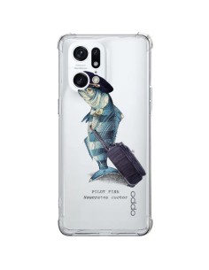Coque Oppo Find X5 Pro Pilot Fish Poisson Pilote Transparente - Eric Fan