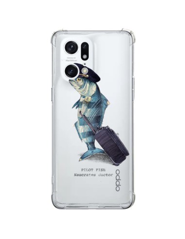 Coque Oppo Find X5 Pro Pilot Fish Poisson Pilote Transparente - Eric Fan