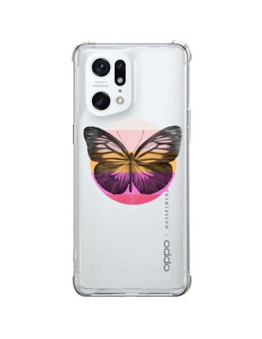 Coque Oppo Find X5 Pro Papillon Butterfly Transparente - Eric Fan