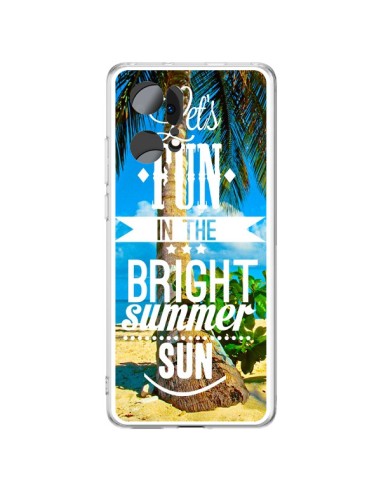 Coque Oppo Find X5 Pro Fun Summer Sun _té - Eleaxart