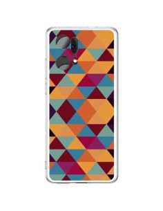 Coque Oppo Find X5 Pro Azteque Triangle Orange - Eleaxart