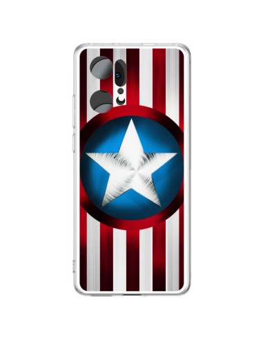 Coque Oppo Find X5 Pro Captain America Great Defender - Eleaxart